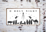 Framed Nativity Sign