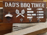 DAD'S BBQ TIMER TOOL RACK