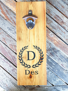 Personalised Wall Mounted Bottle Opener