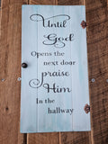 Rustic door sign