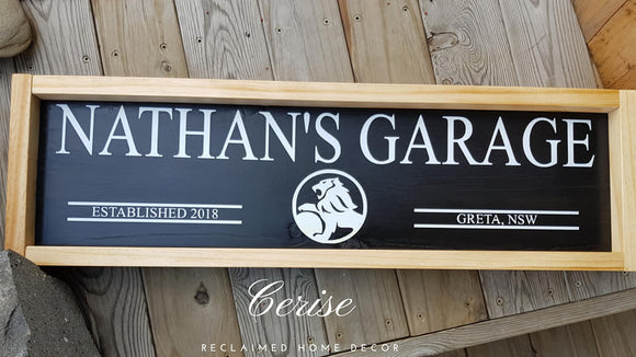 Personalised Garage Sign