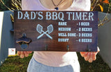 DAD'S BBQ TIMER TOOL RACK