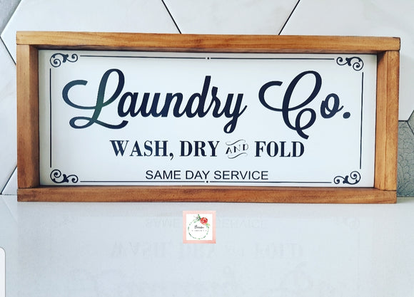 Laundry & CO Sign
