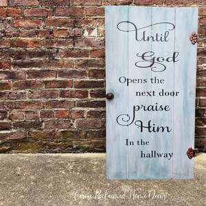 Rustic door sign