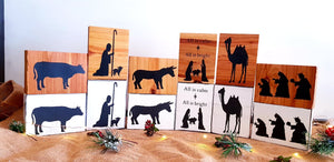 Wooden Nativity Blocks Set